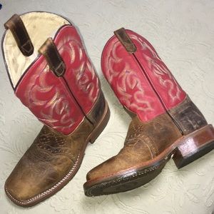 Cowboy Boots, Double H, Roper, Square Toe.